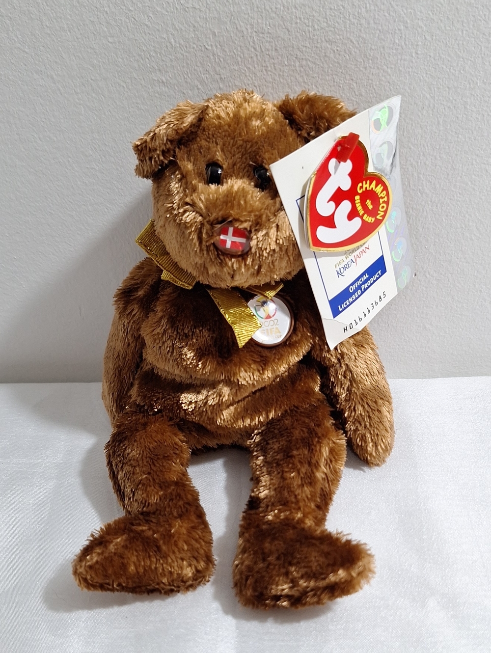 DENMARK 2002 FIFA WORLD CUP TY BEAR